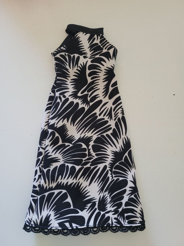 Vestido Nancy Blanco y Negro