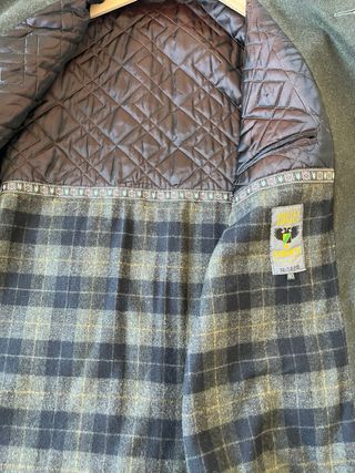 Abrigo Alpaca Verde Hombre