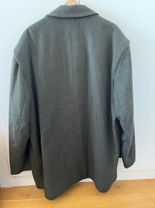 Abrigo Alpaca Verde Hombre