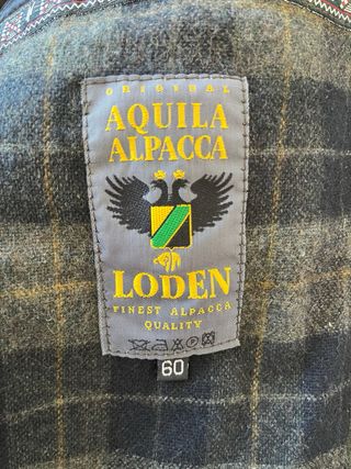 Abrigo Alpaca Verde Hombre