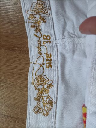 Mini Falda Desigual Blanca - Talla 38