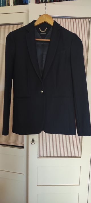 Americana Massimo Dutti azul marino