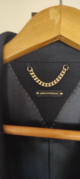Americana Massimo Dutti azul marino