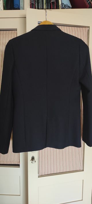 Americana Massimo Dutti azul marino