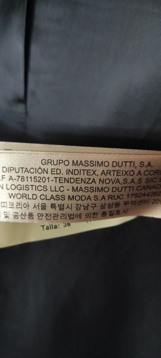 Americana Massimo Dutti azul marino