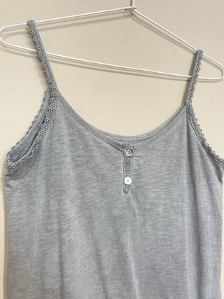 Camiseta gris Natura - Tirantes