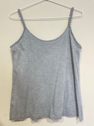 Camiseta gris Natura - Tirantes
