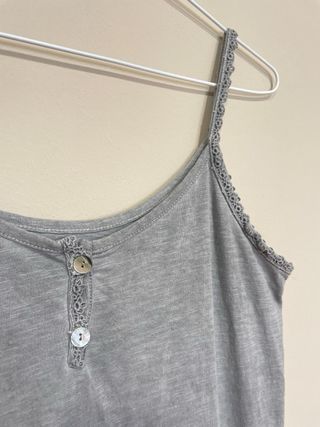 Camiseta gris Natura - Tirantes
