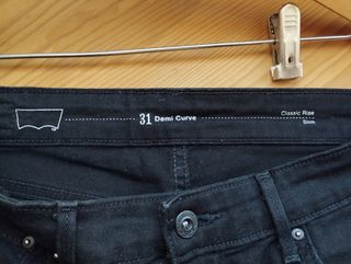 Pantalones vaqueros LEVI'S negros Demi Curve 31
