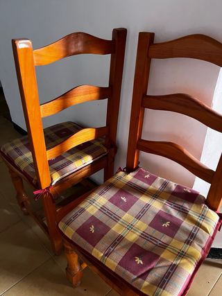 6 Sillas Provenzal Madera Marrón