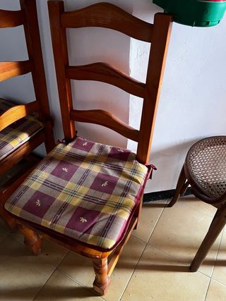 6 Sillas Provenzal Madera Marrón