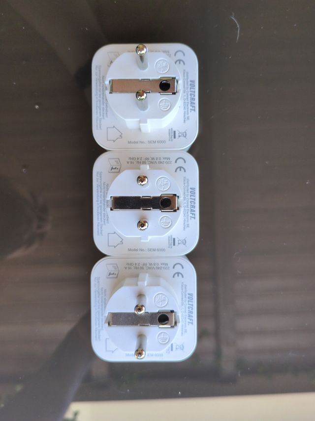 3 Adaptadores Enchufe Inteligente Voltcraft