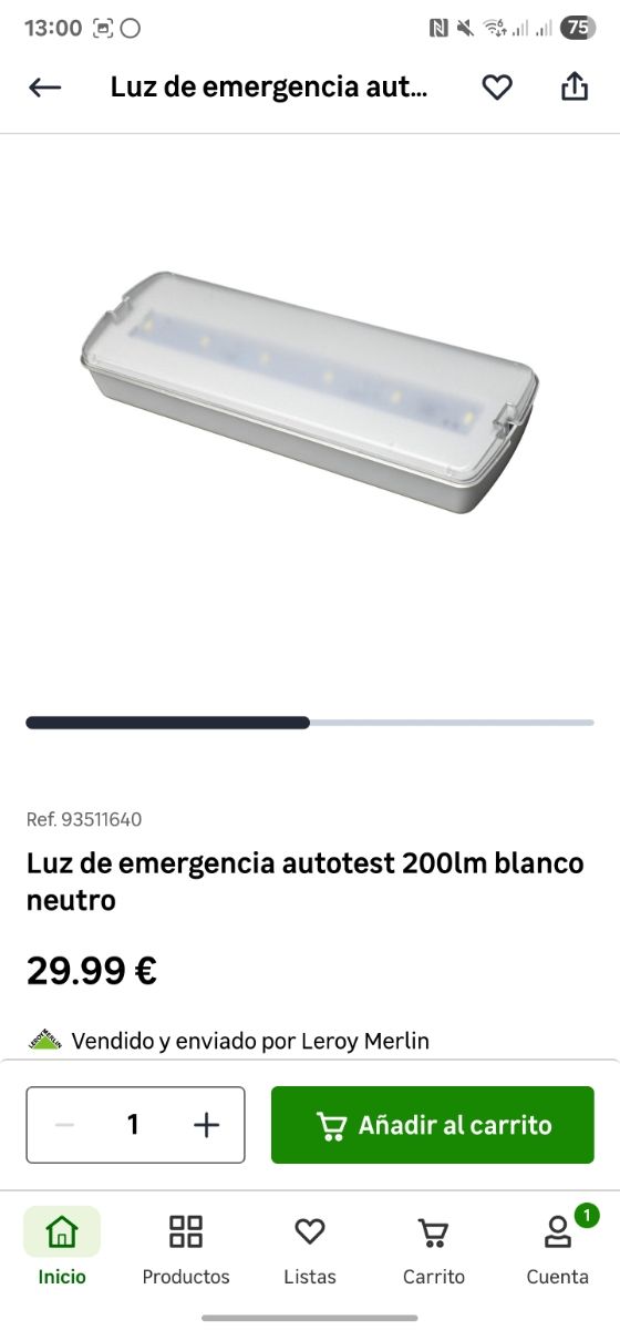 10 Luces LED emergencia