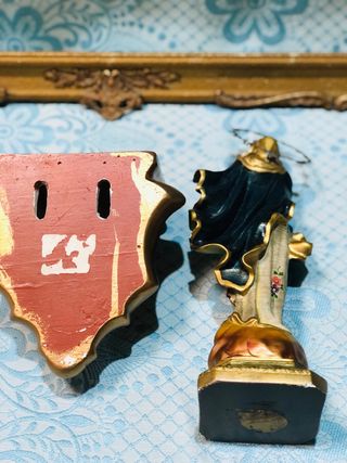 Escultura Virgen Inmaculada  con peana  angeles