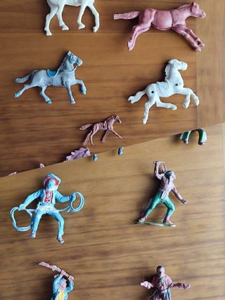 Lote juguetes vaqueros & indios