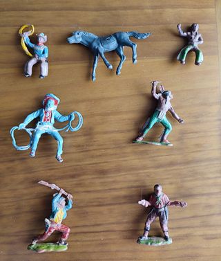 Lote juguetes vaqueros & indios