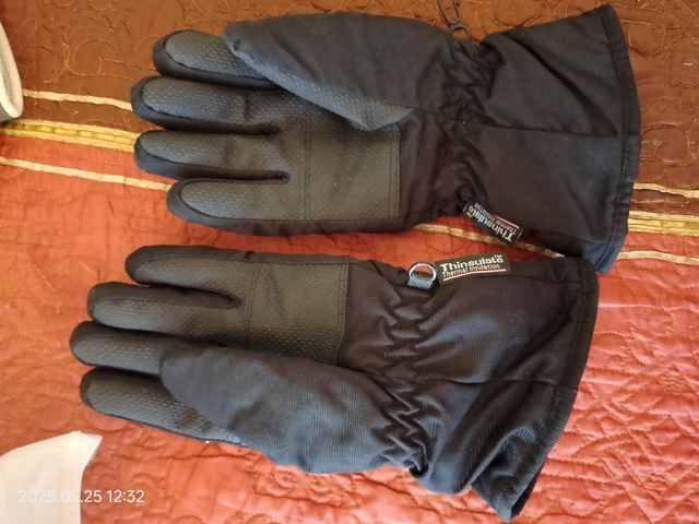Guantes nieve Thinsulate negros