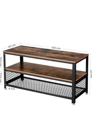 Mueble TV industrial - Madera y metal