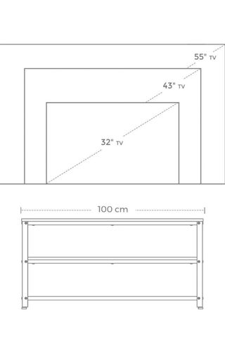 Mueble TV industrial - Madera y metal