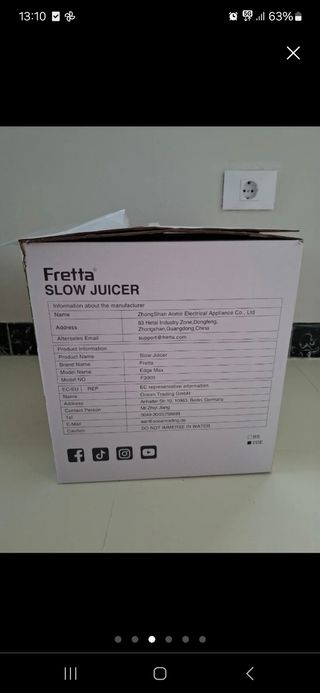 Licuadora Fretta - Exprimidor