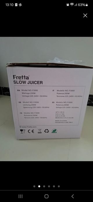 Licuadora Fretta - Exprimidor