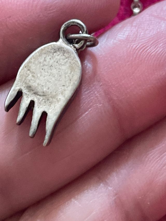 Collana Argento mano di fatima  Turchese