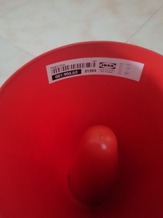 Jarrón Ikea rojo