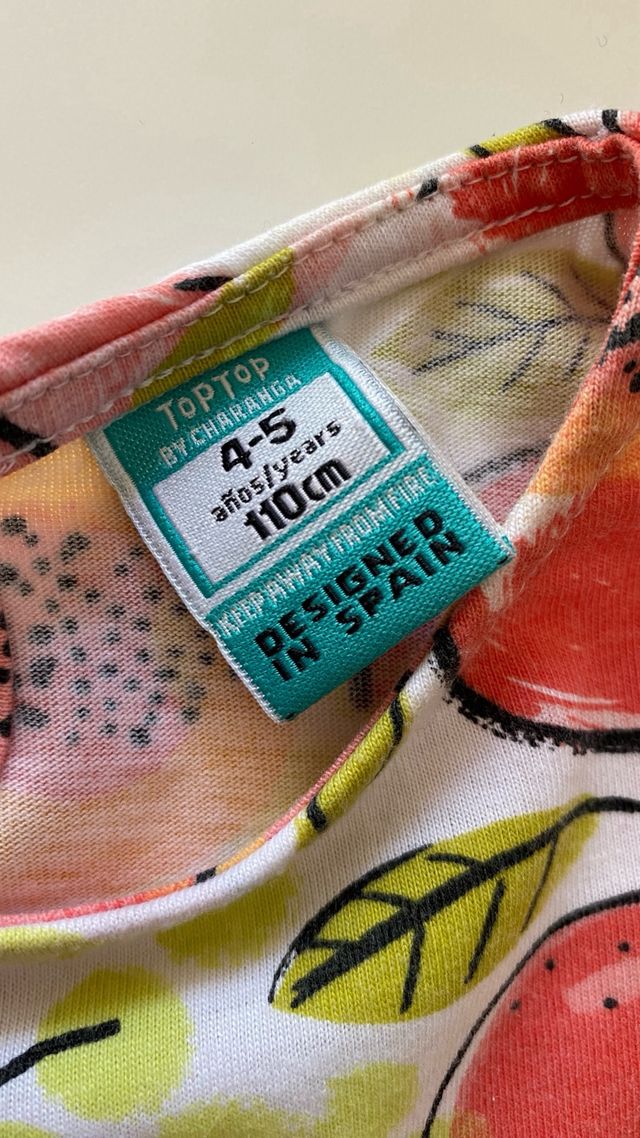 Vestido niña verano 110cm