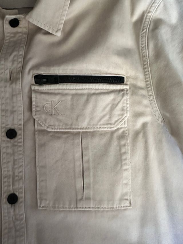Camisa Calvin Klein Jeans L Beige