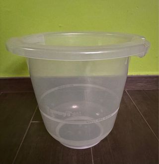 Bañera bebé antilcólico transparente
