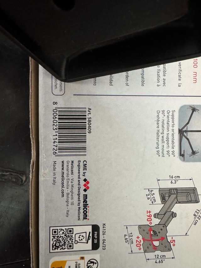 Supporto TV Meliconi 14''-25''