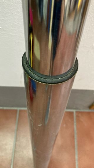 Soporte telescópico acero cromado