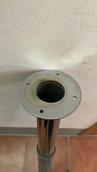Soporte telescópico acero cromado