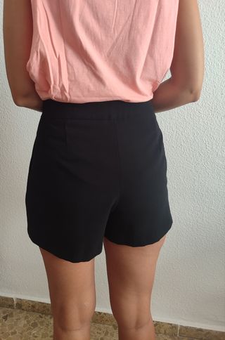 Falda pantalón Zara negra - talla 38