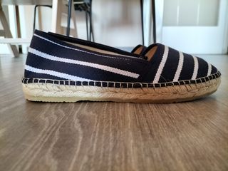 Alpargatas Vidorreta azul y blanco