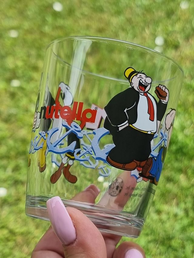 Bicchiere vintage nutella Popeye Olivia