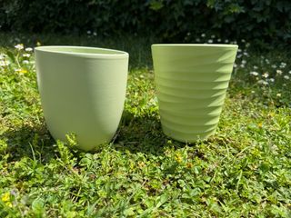 set di 2 Vasi verdi