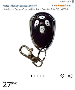 Mandos inalámbricos para puerta de garaje