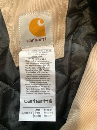 Chaqueta Harington Carhartt Detroit Beige Talla M.