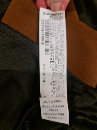 Vestido Zara marrón - Talla L