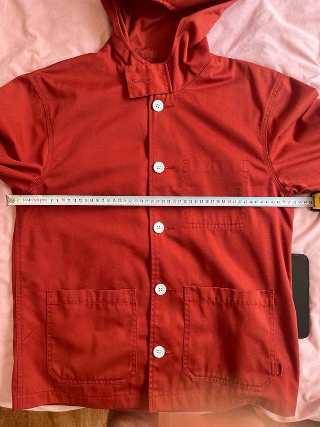 Chaqueta Asos roja con capucha