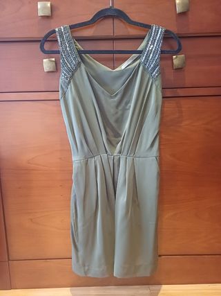 Vestido Sfera verde caqui