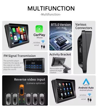 Reproductor Coche 7" CarPlay Android Auto - NUEVO!