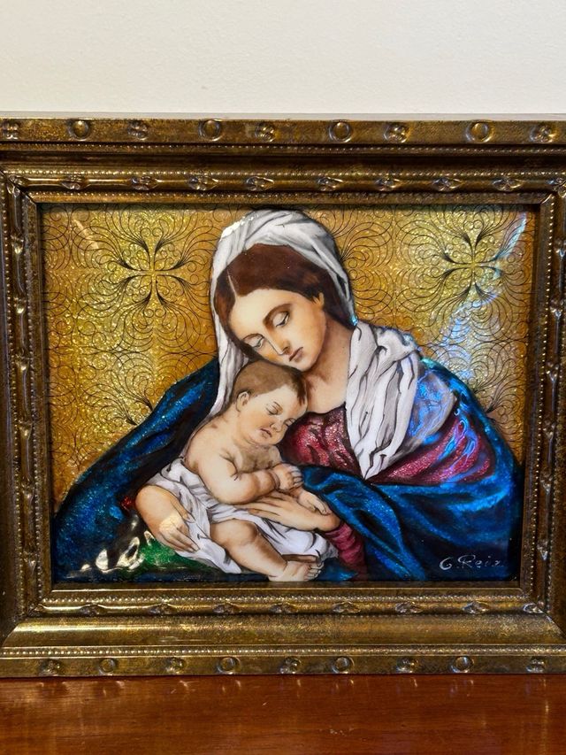 Tríptico en esmalte. G.Reiz