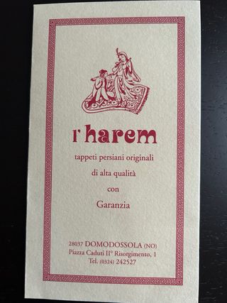 Tappeto persiano con certificato