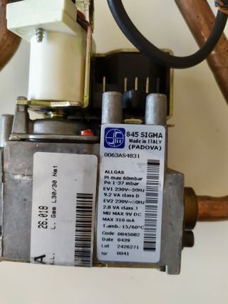 VALVULA DE GAS CALDERA ROCA LAURA 30 30 F