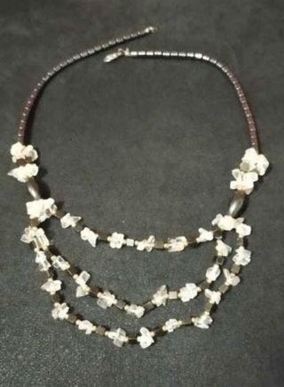 Collar hematites y cuarzo