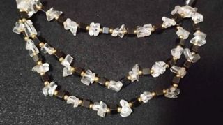 Collar hematites y cuarzo