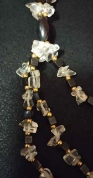 Collar hematites y cuarzo