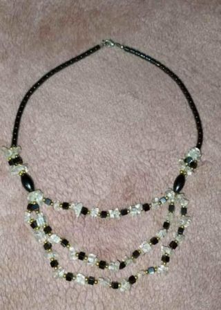 Collar hematites y cuarzo